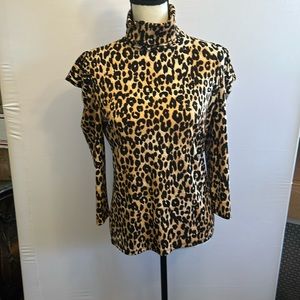 Leopard print blouse Size M NY & Co blouse